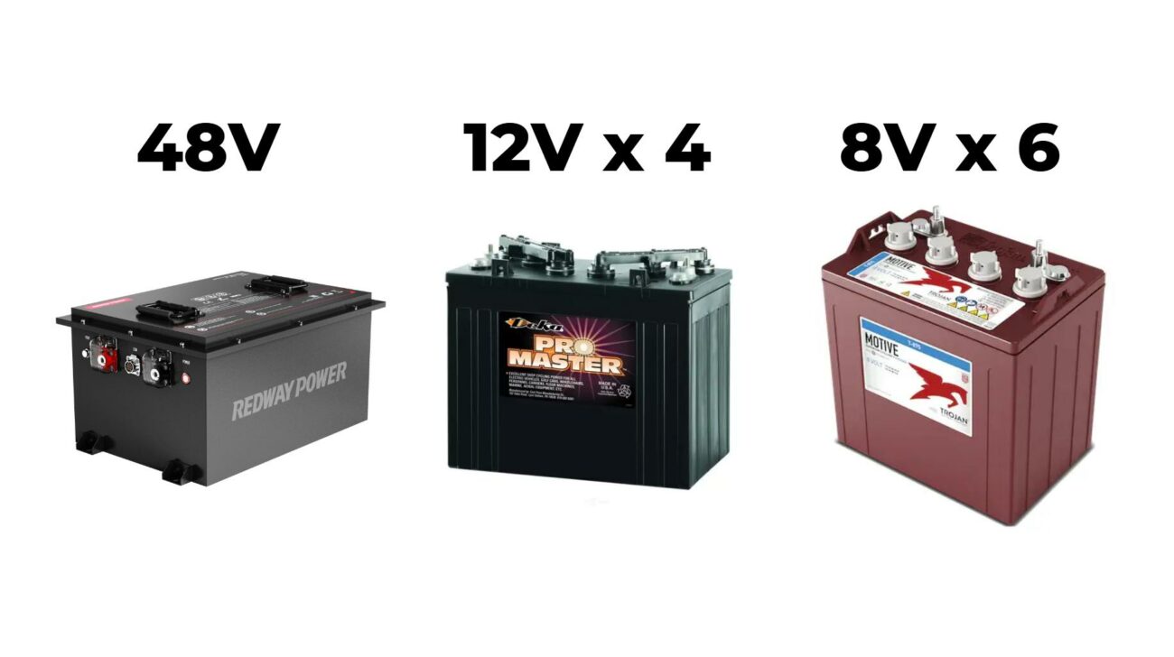 How Do Four 12-Volt Batteries Compare to Six 8-Volt Batteries?