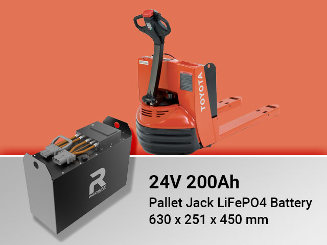 24v 200ah pallet jack lifepo4 battery