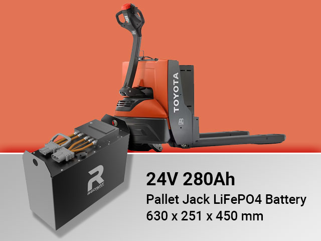 24v 280ah 300ah pallet jack lifepo4 battery