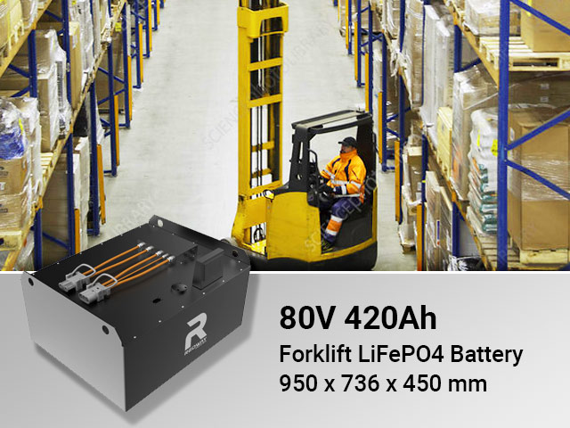 80v 400ah 420ah forklift lifepo4 battery